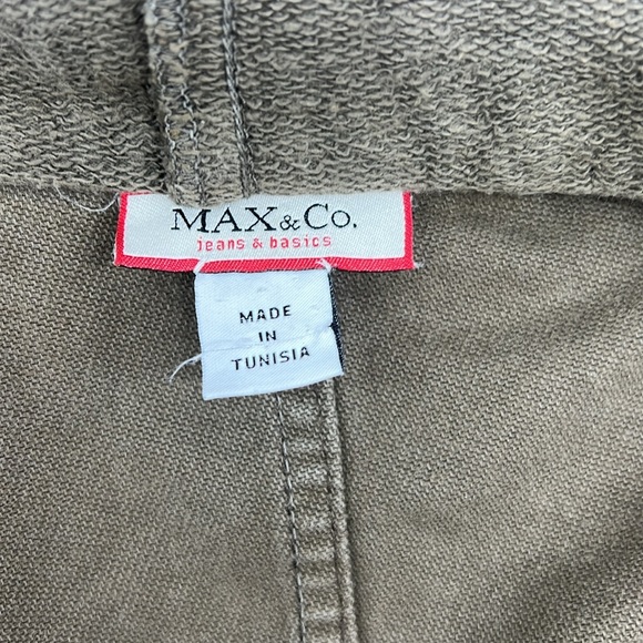 Max & Co 100% Cotton Hooded Jacket Brown - Picture 13 of 14